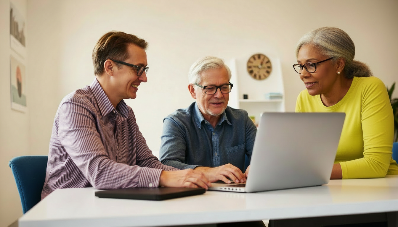 One-on-one tech training session